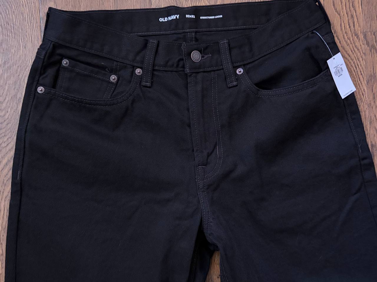 Мужские черные джинсы Old Navy Structured Loose 32/32