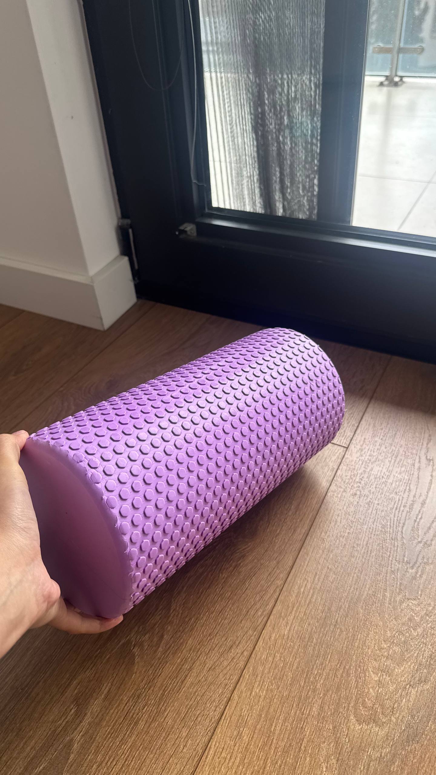 Массажный ролик МФР (foam roller) фиолетовый
