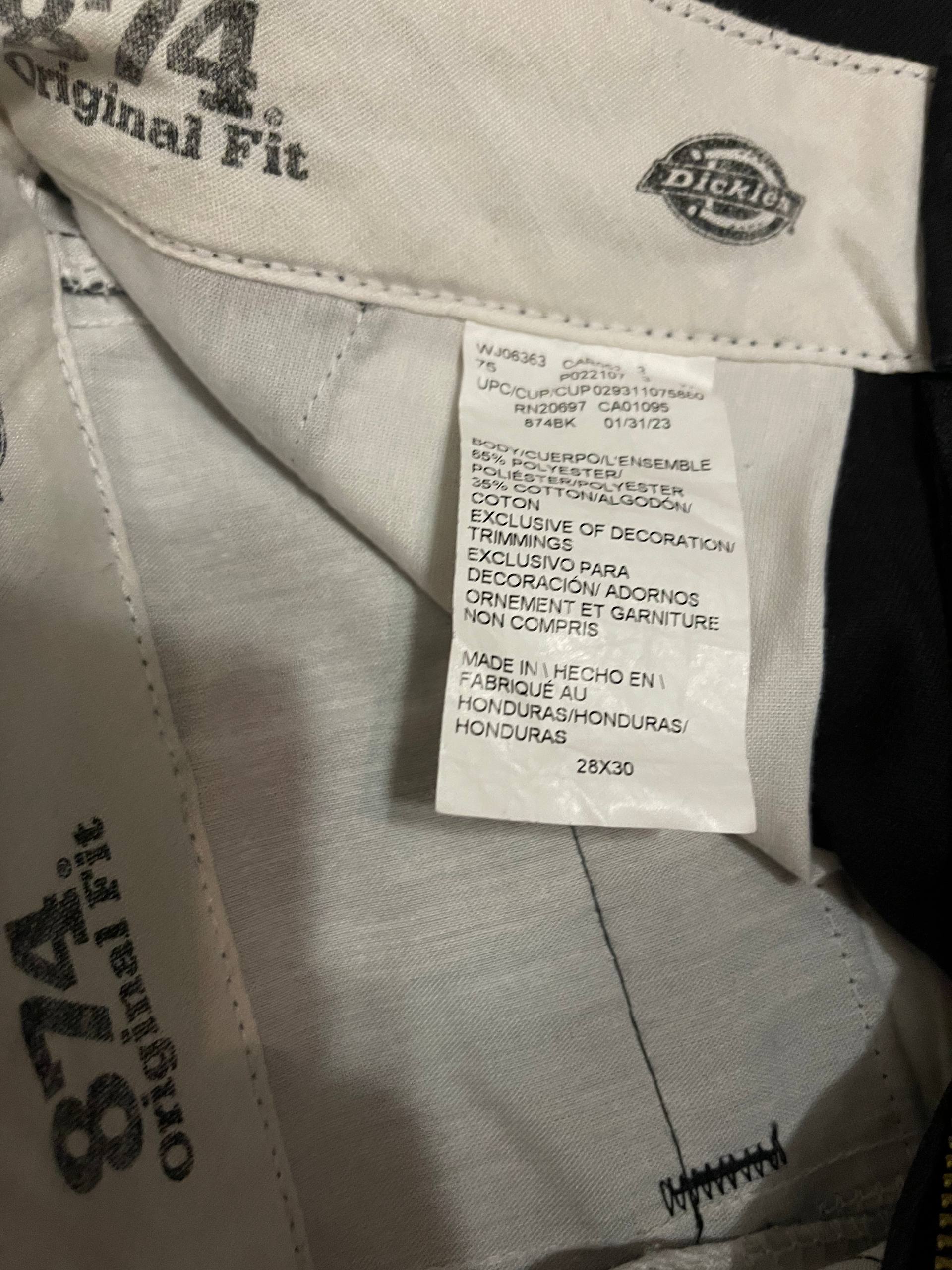 Штаны Dickies 874 Black W28 L30
