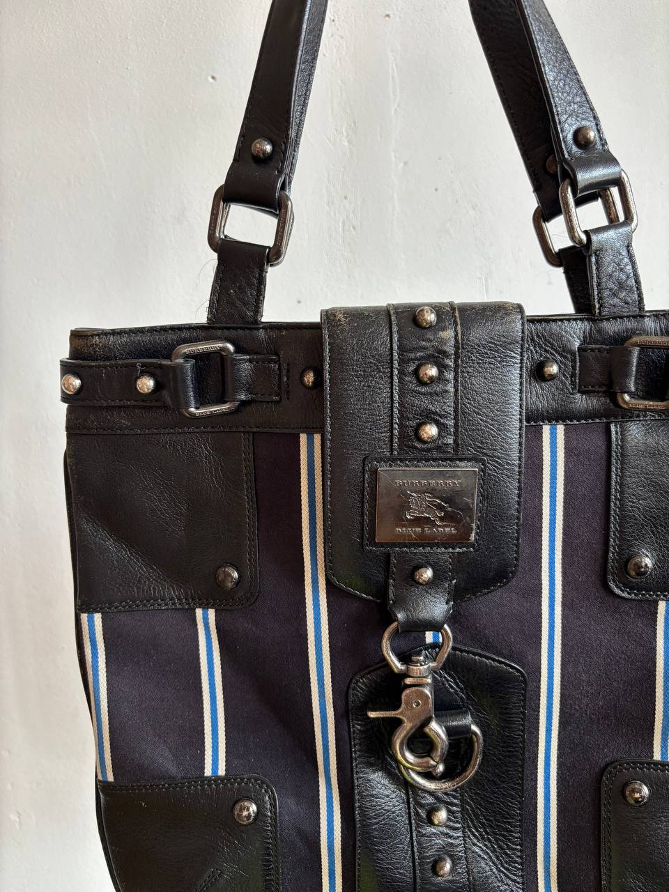 Vintage кожаная сумка Burberry Blue Label