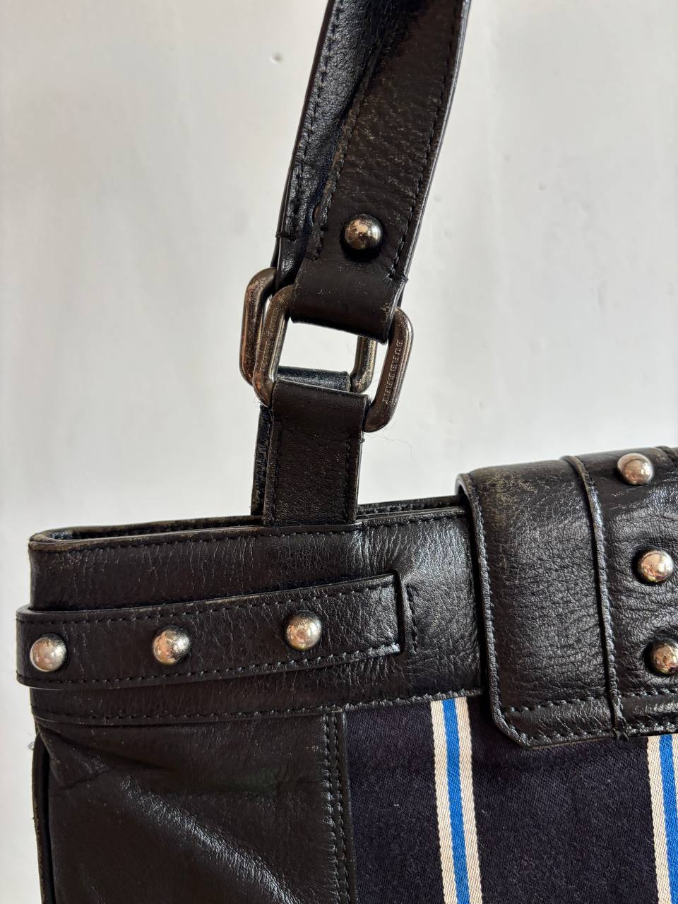 Vintage кожаная сумка Burberry Blue Label