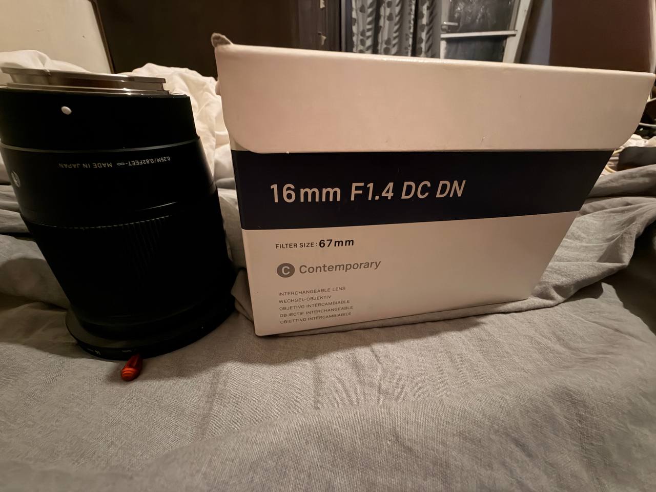 Объектив Sigma 16mm f/1.4 DC DN для Sony E