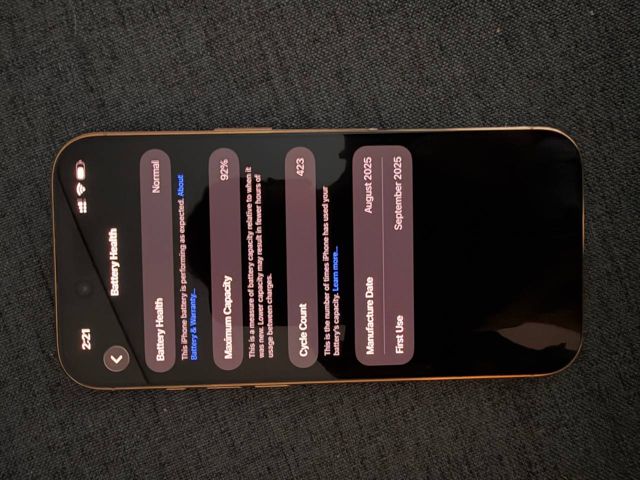 Apple iPhone Air 256 ГБ, gold