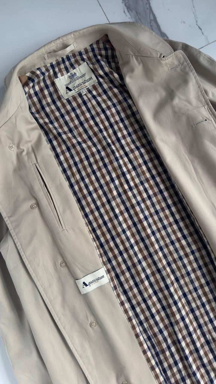 Винтажный тренч Aquascutum, размер M-L (муж) / L-XL (жен)