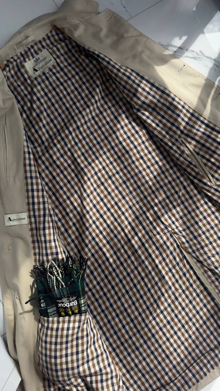 Винтажный тренч Aquascutum, размер M-L (муж) / L-XL (жен)