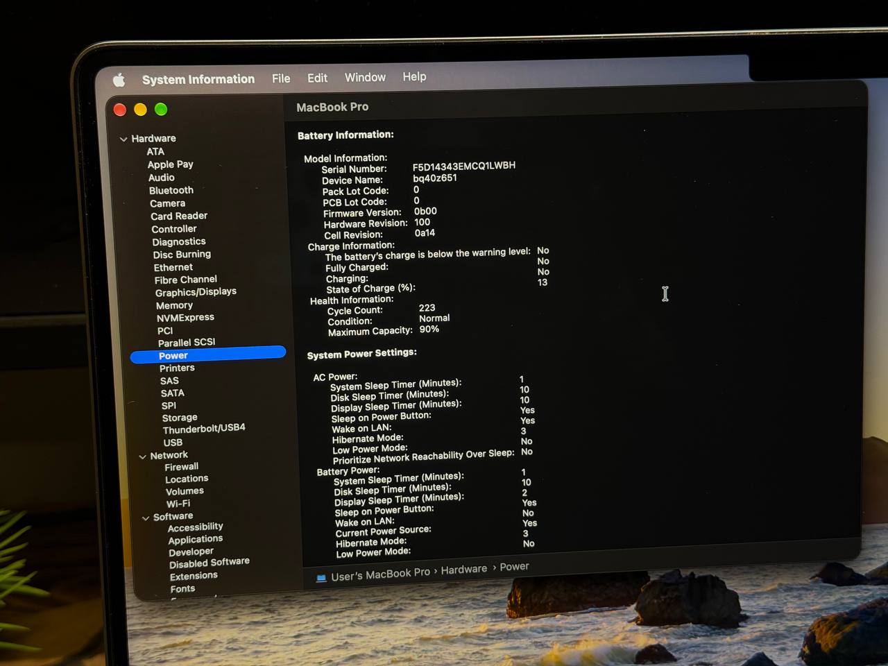 MacBook Pro 16" 2021 M1 Pro 16GB / 512GB SSD