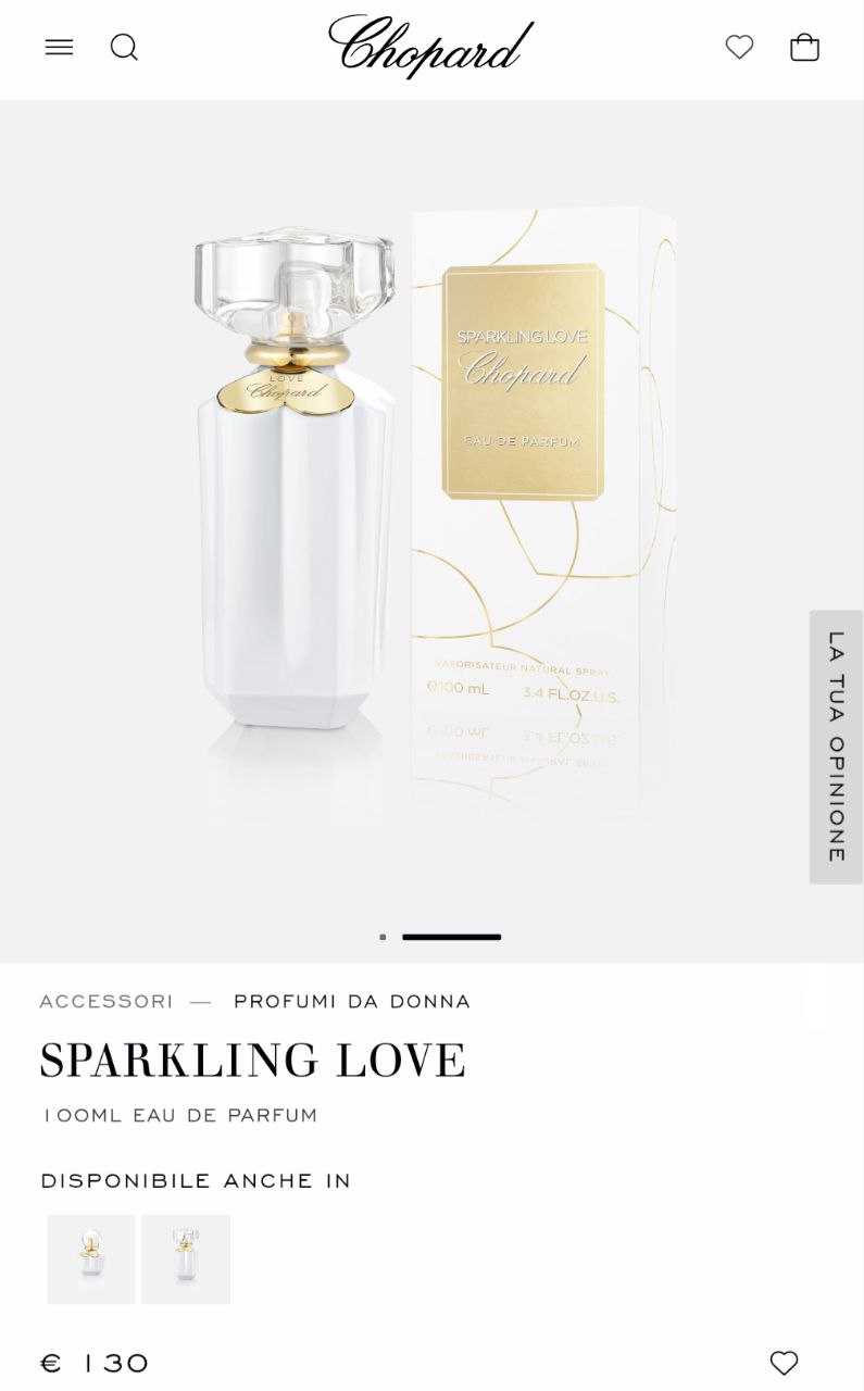 Парфюмерная вода Chopard Sparkling Love 100 мл