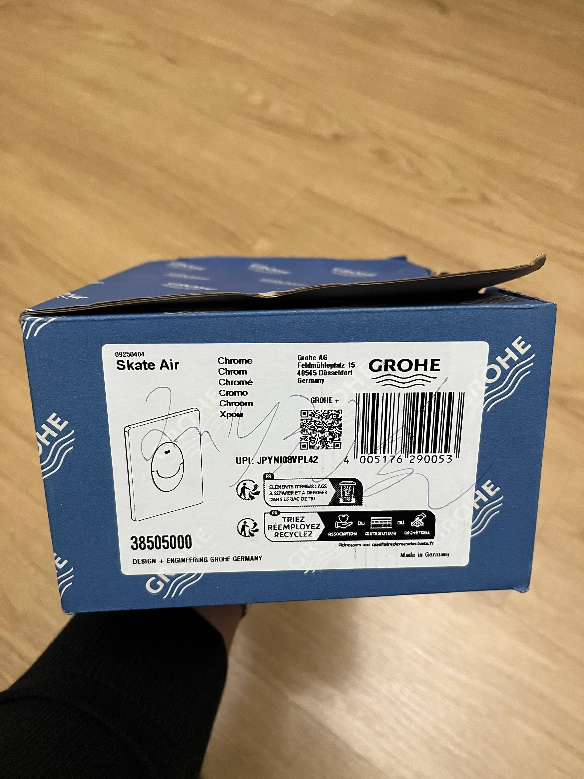 Кнопка смыва Grohe Skate Air (хром), новая