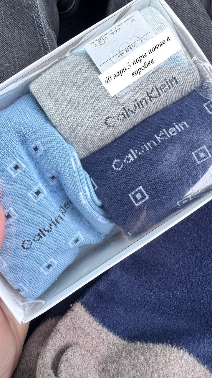 Носки Calvin Klein, 3 пары, оригинал