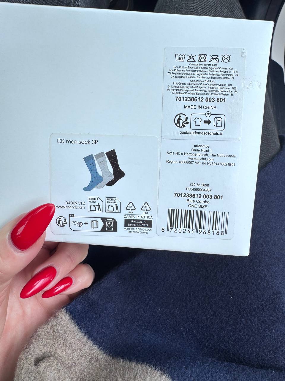 Носки Calvin Klein, 3 пары, оригинал