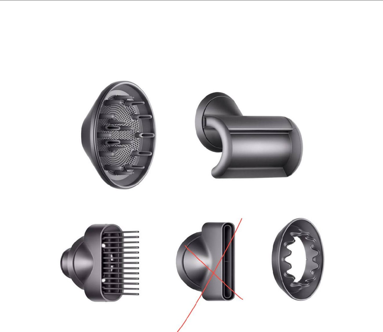Насадки на фен Dyson, 2 пары