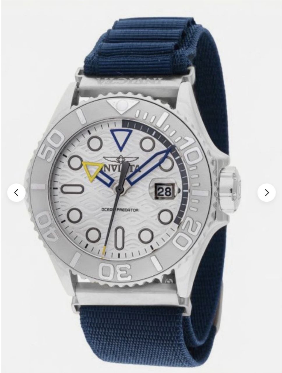 Часы INVICTA PREDATOR, новые, 5 нейлоновых ремешков