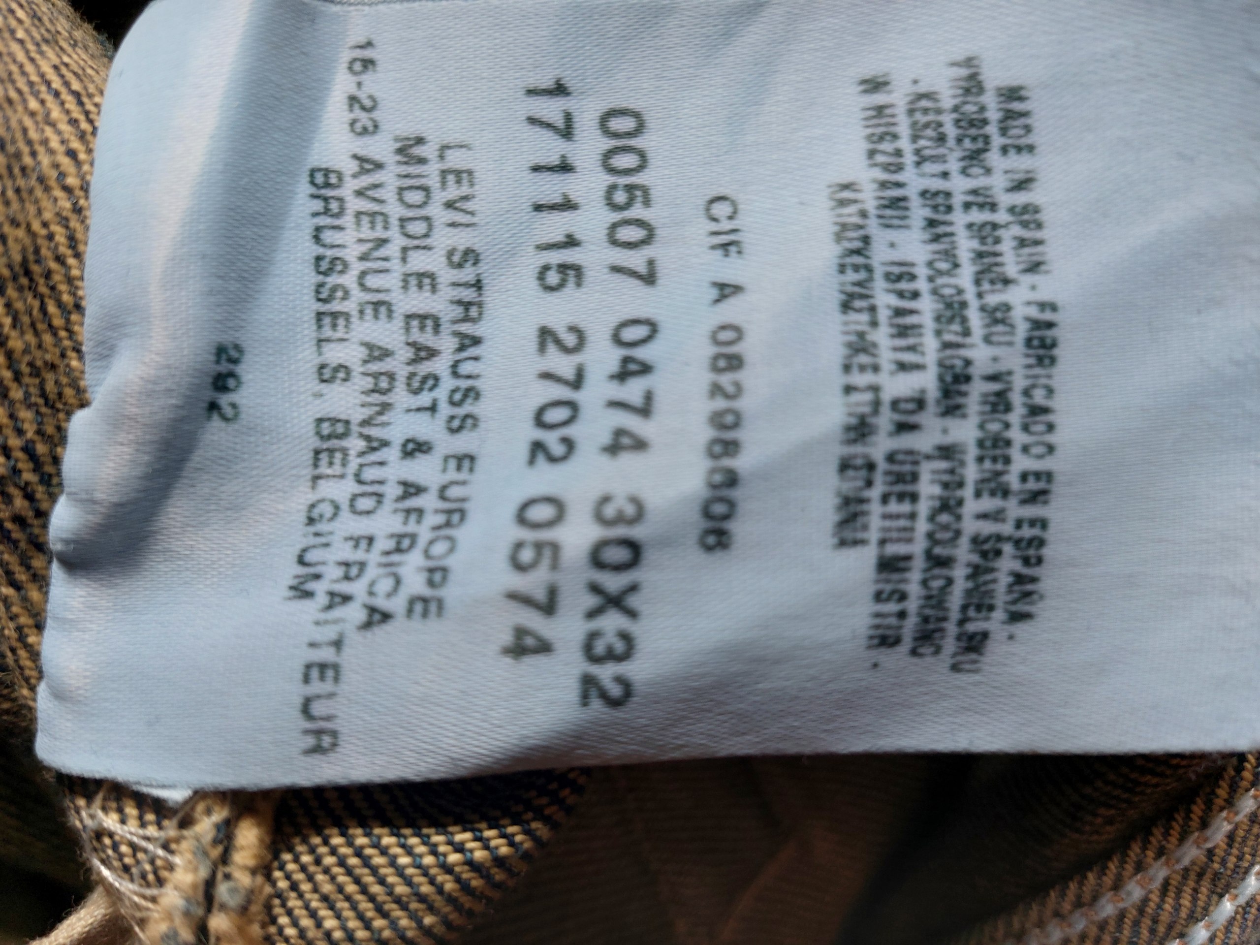 Levi's 574 винтажные джинсы