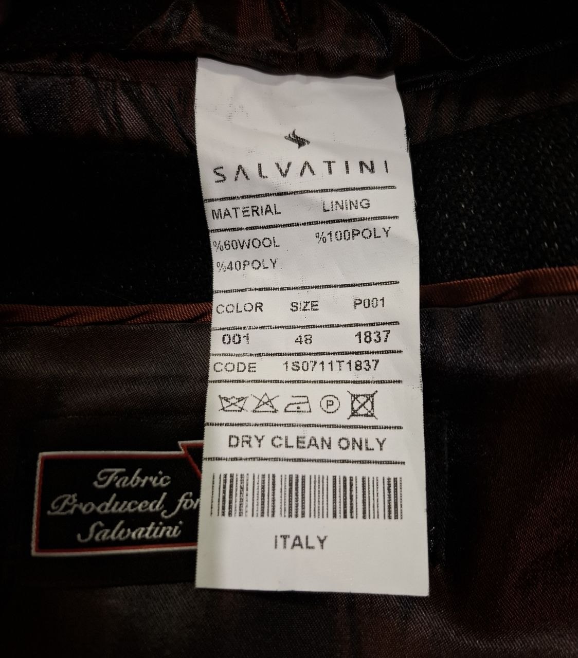 Пальто Salvatini Italy