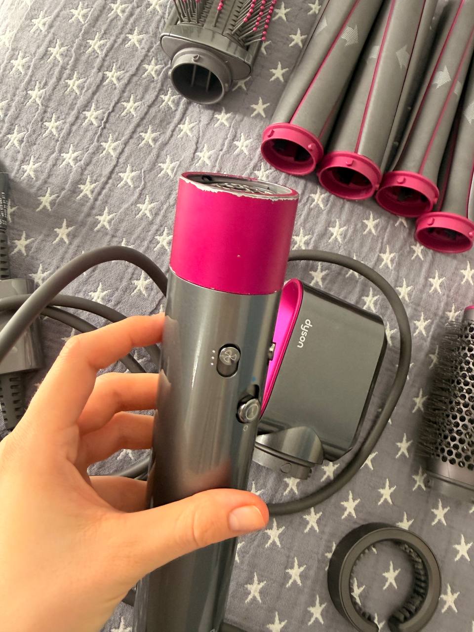 Стайлер Dyson с насадками для накрутки Long