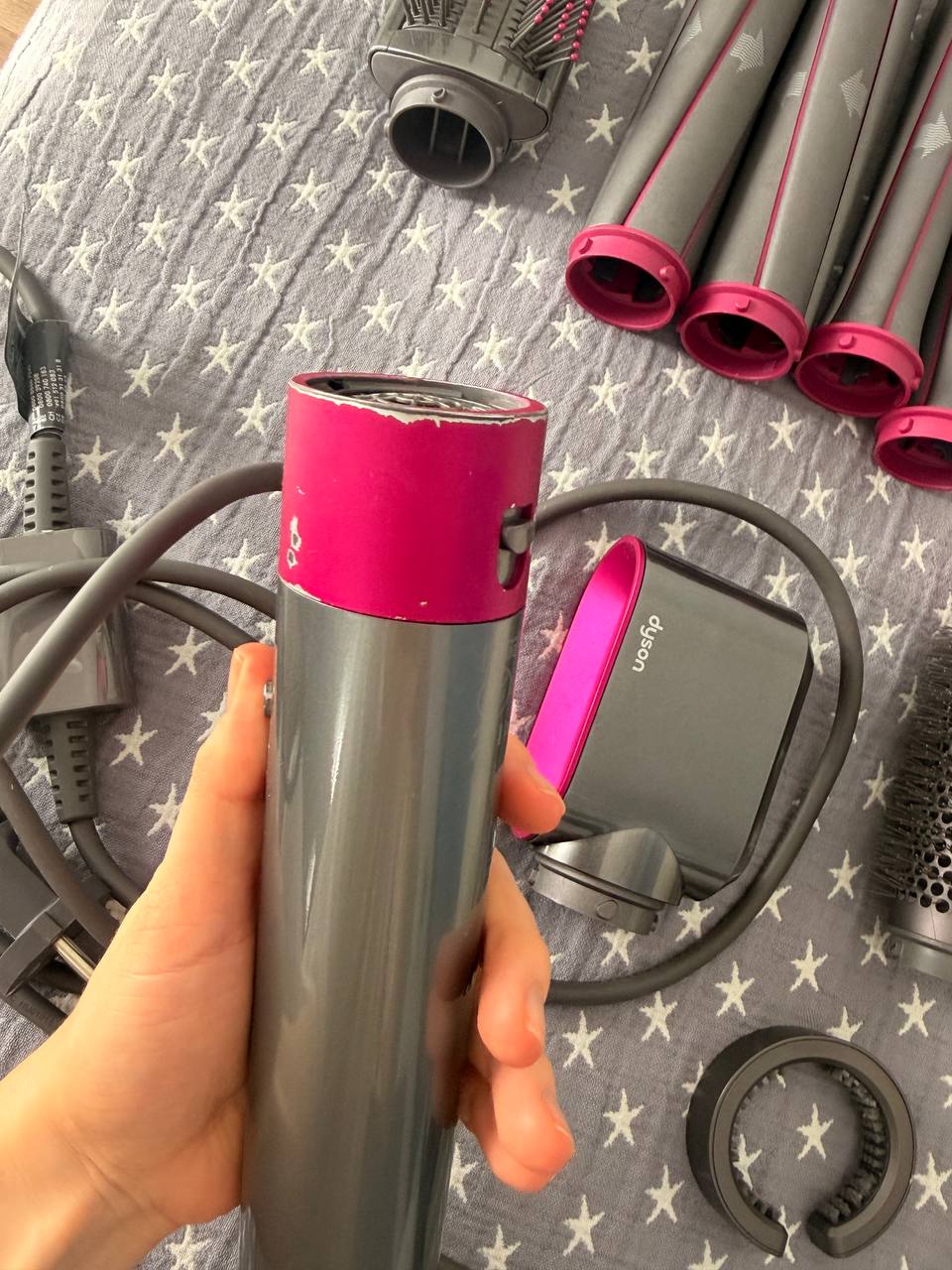 Стайлер Dyson с насадками для накрутки Long