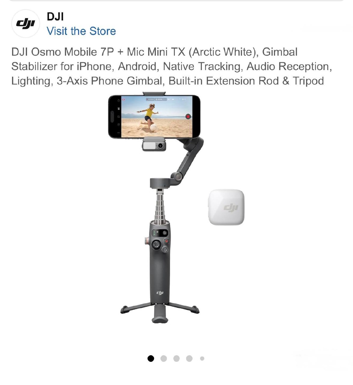 DJI Osmo Mobile 7P + DJI Mic Mini TX, Arctic White