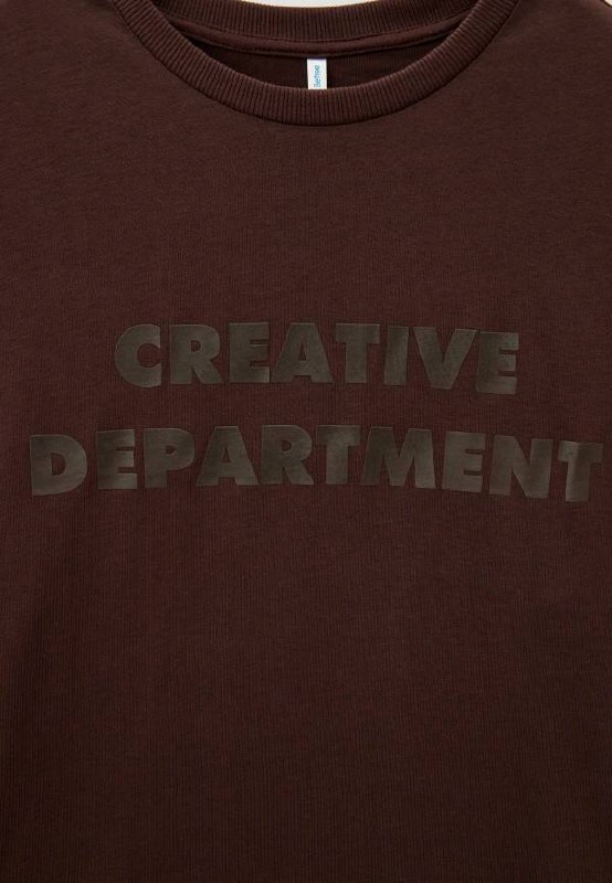 Футболка Befree оверсайз с надписью creative department