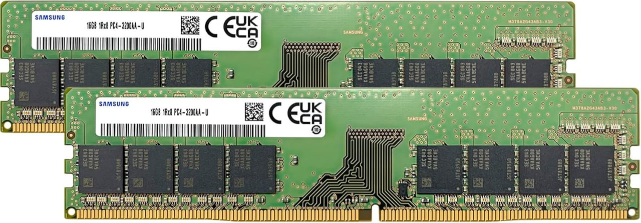 Оперативная память Samsung DDR4 32GB (2×16GB) 3200 MHz