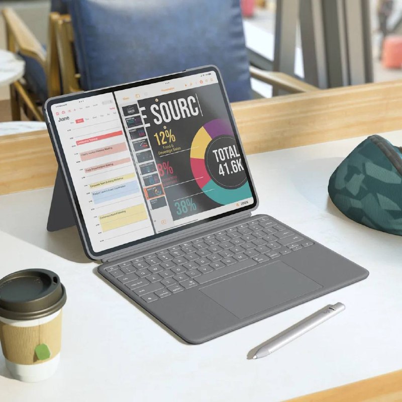 Чехол-клавиатура Logitech Combo Touch для iPad Air 11"