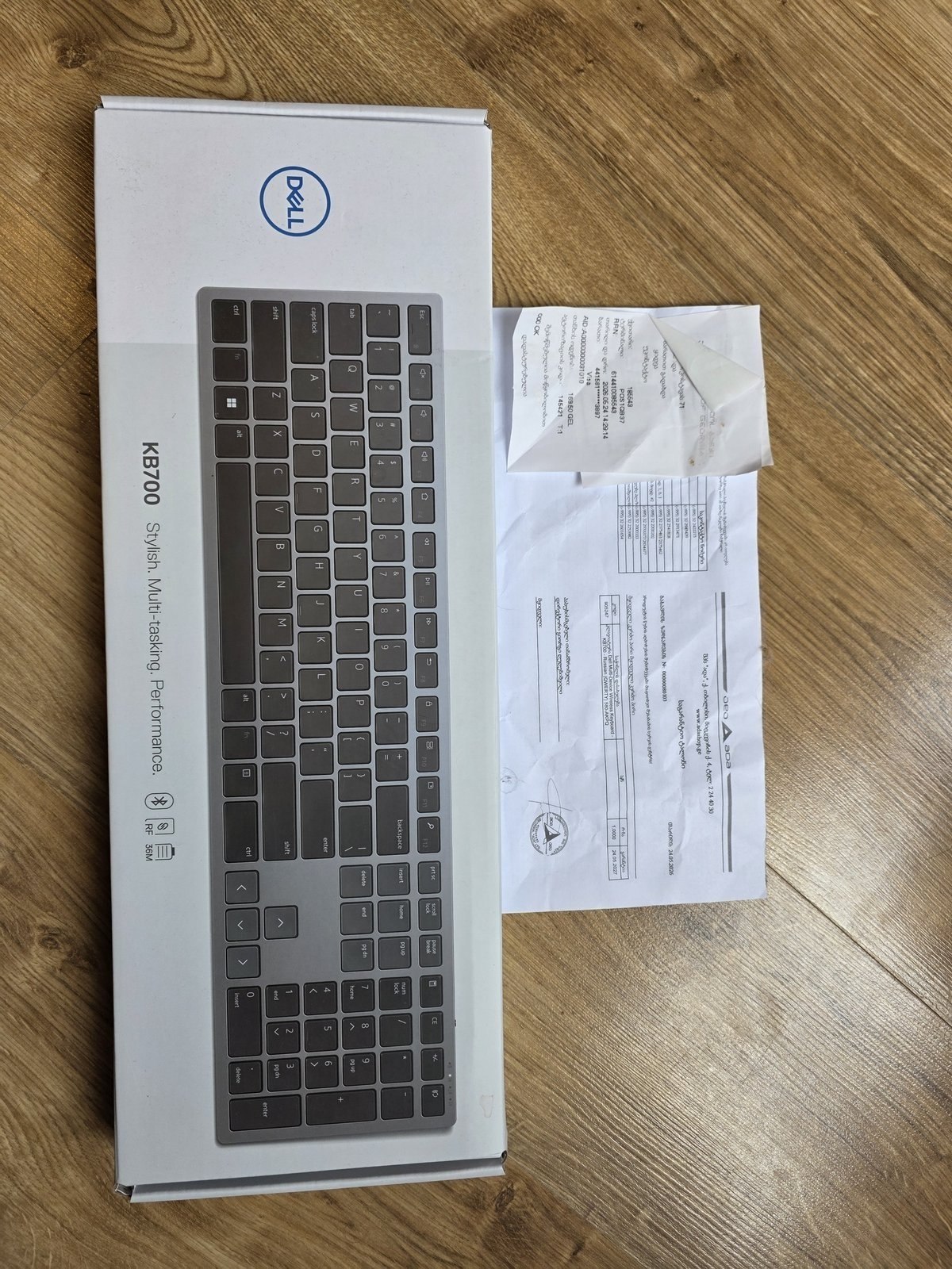 Беспроводная клавиатура Dell KB700, русская раскладка