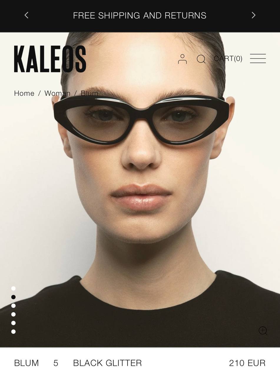 Очки Kaleos Blum Black Glitter