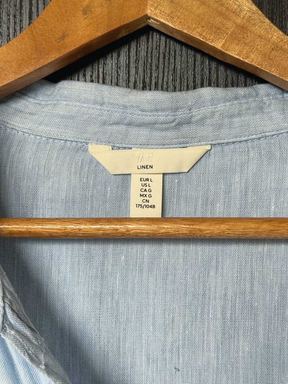 Рубашка H&M LINEN размер L