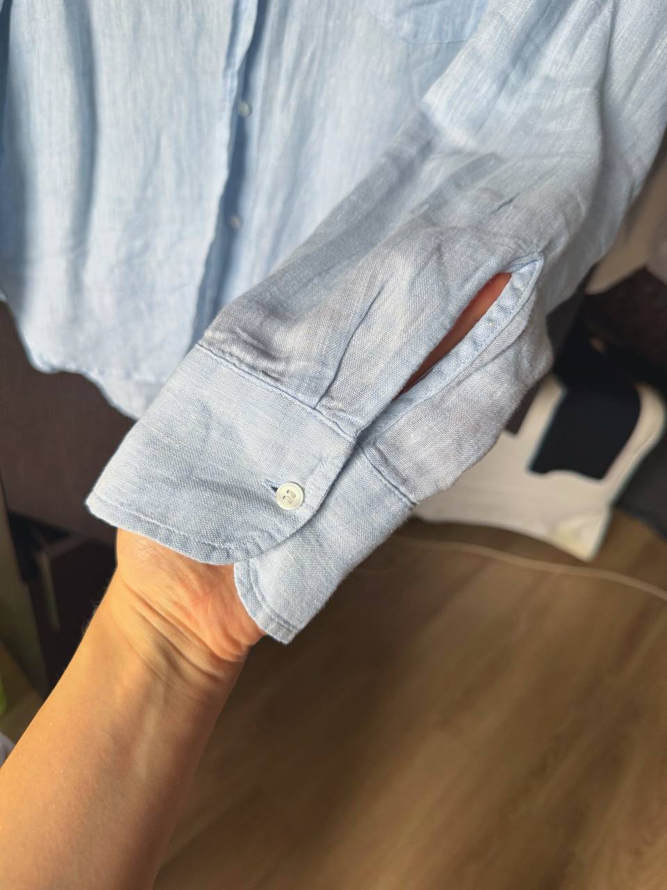 Рубашка H&M LINEN размер L