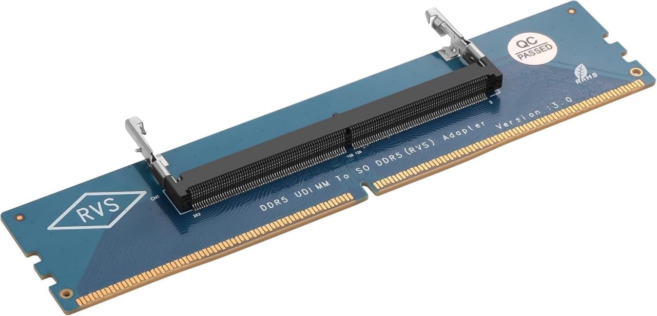 DDR5 DIMM to SODIMM адаптер