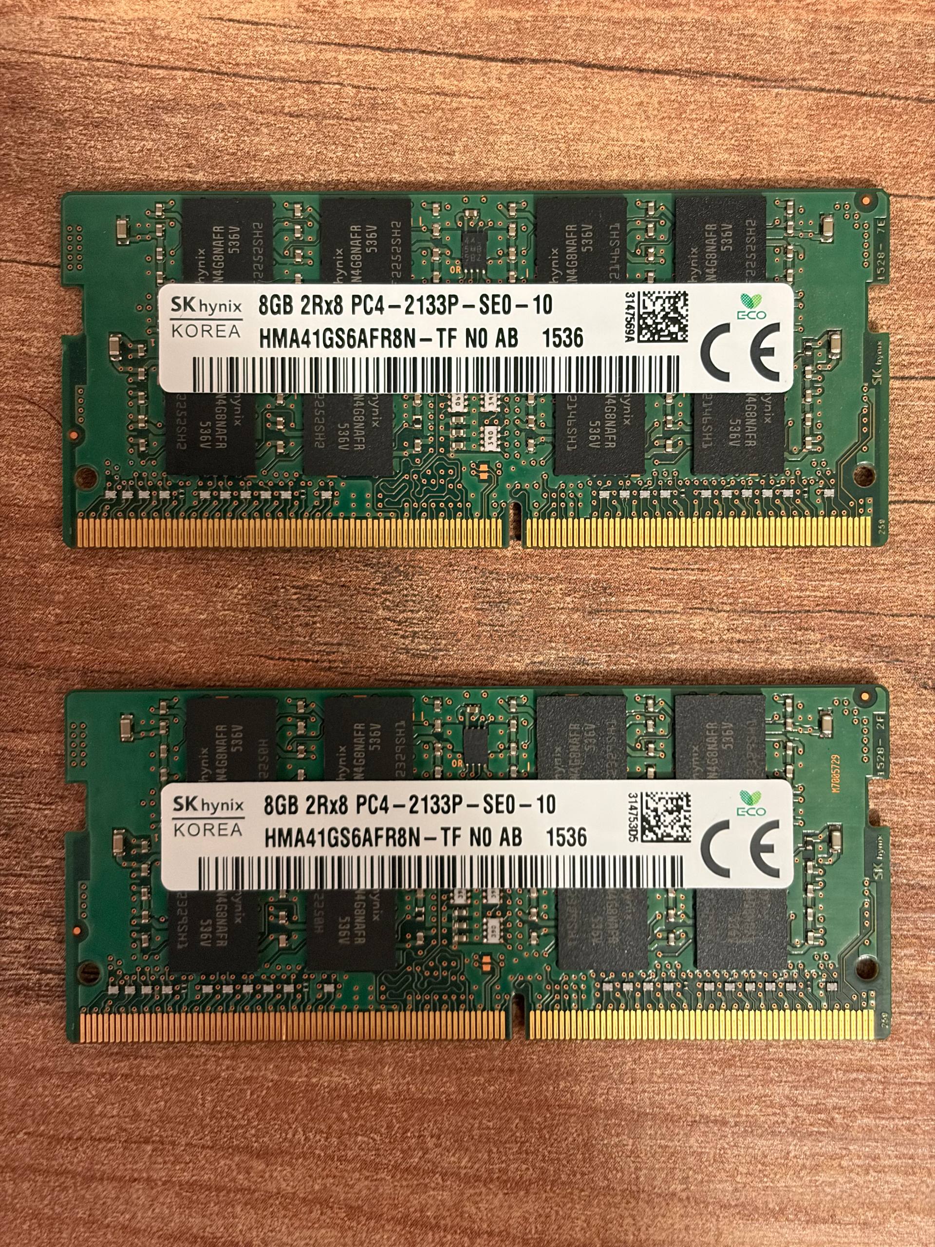 Hynix DDR4 8GB 2133 МГц x2 (16GB) память для ноутбука