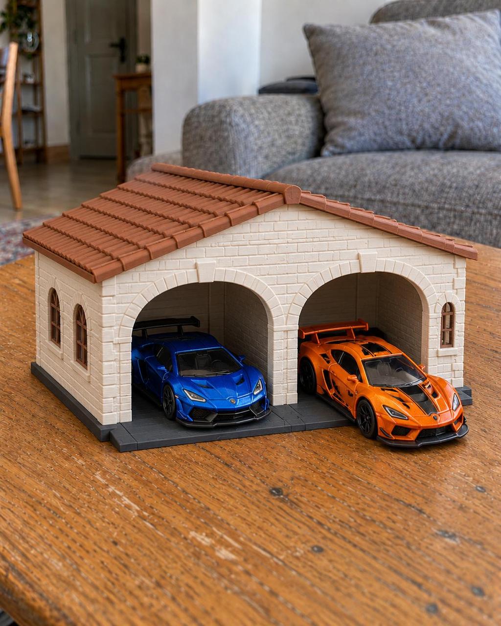 Мини-гараж для машинок Hot Wheels на две машинки