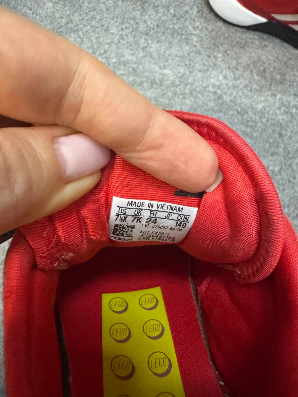 Кроссовки Adidas Lego, 24-25 размер