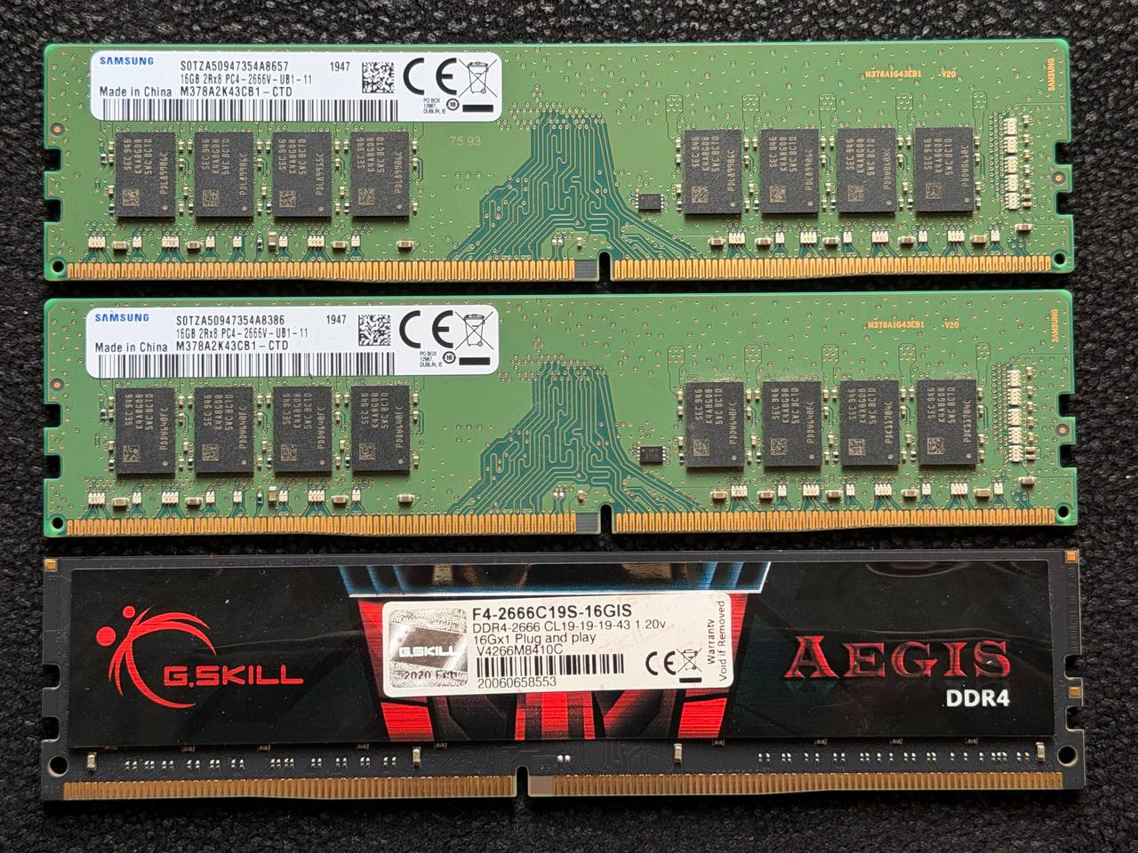 Оперативная память Samsung DDR4 16GB 2667MHz
