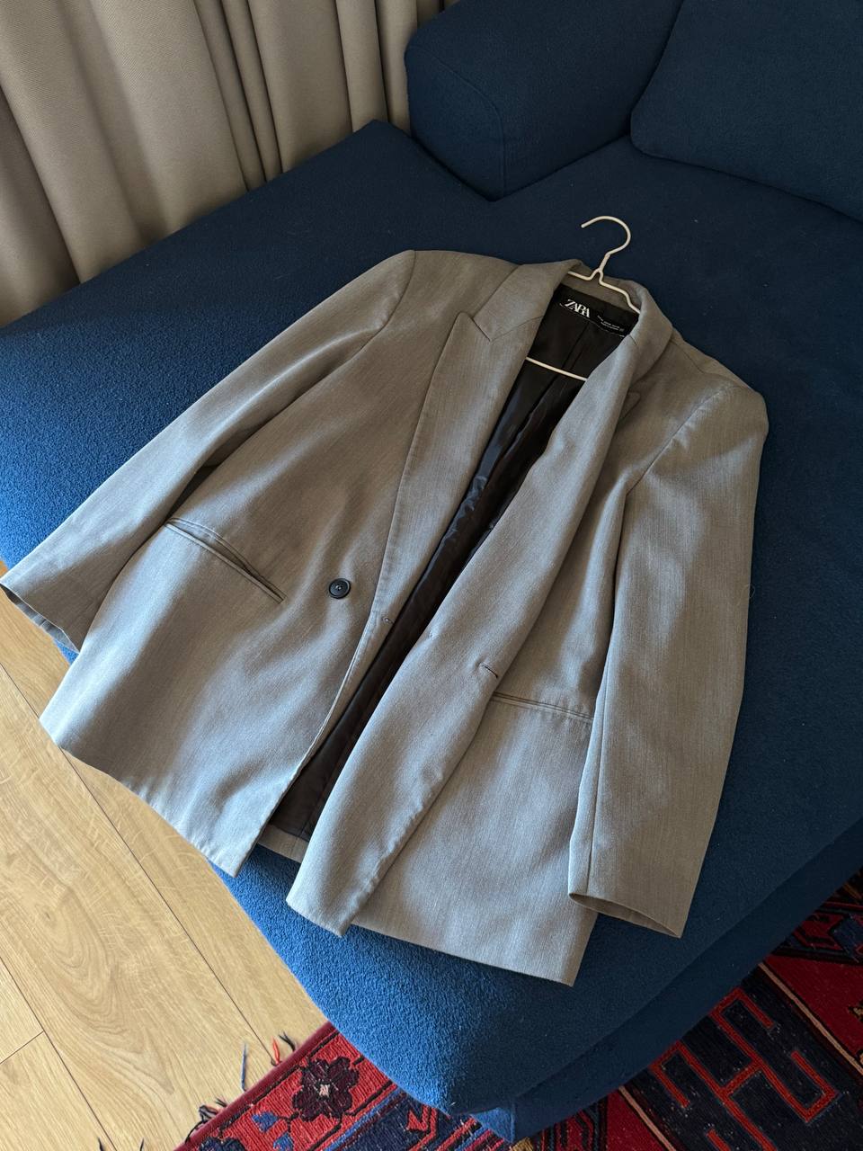 Серый пиджак Zara, размер M