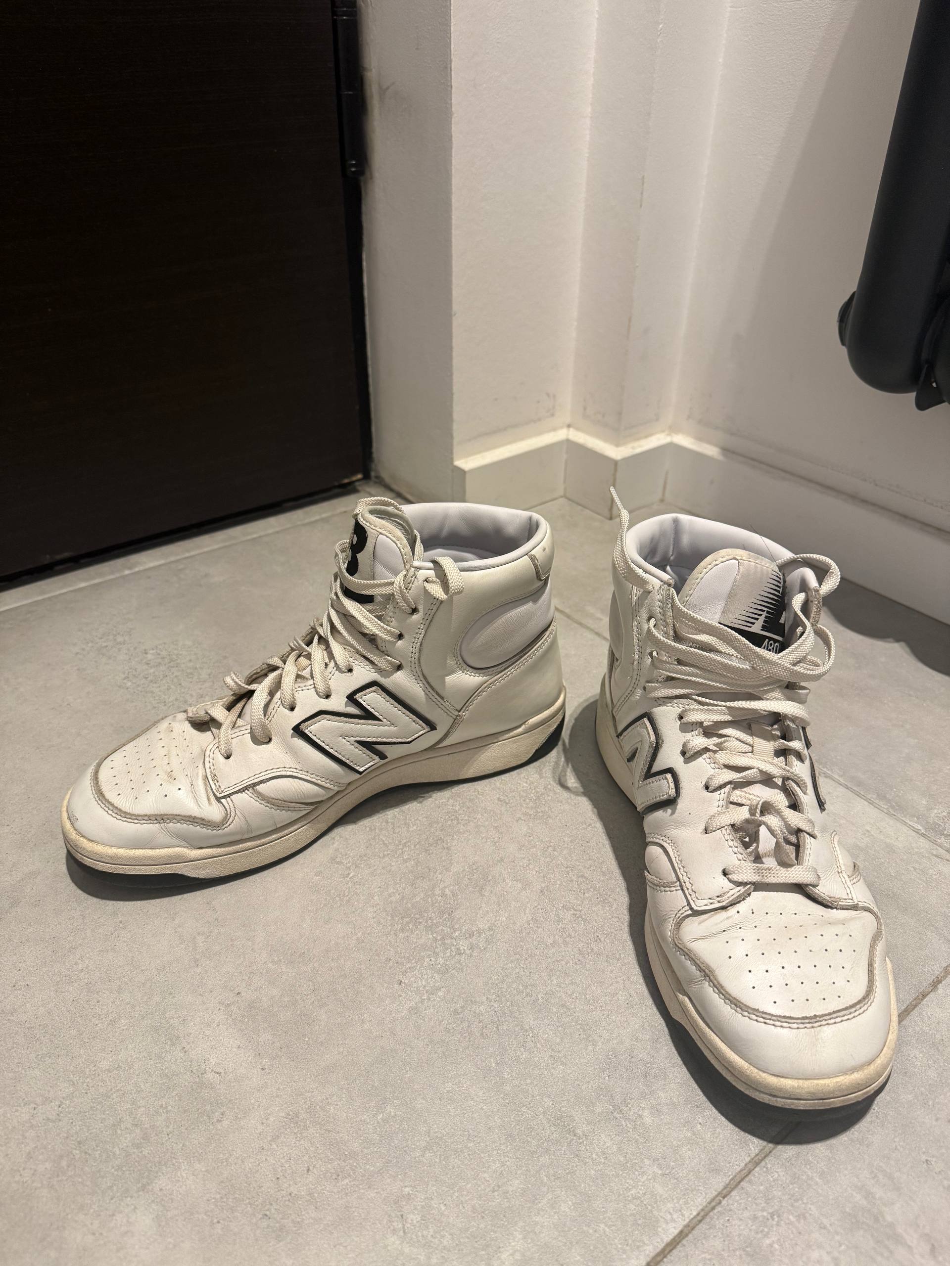 Кроссовки New Balance белые кожаные, 43 EU