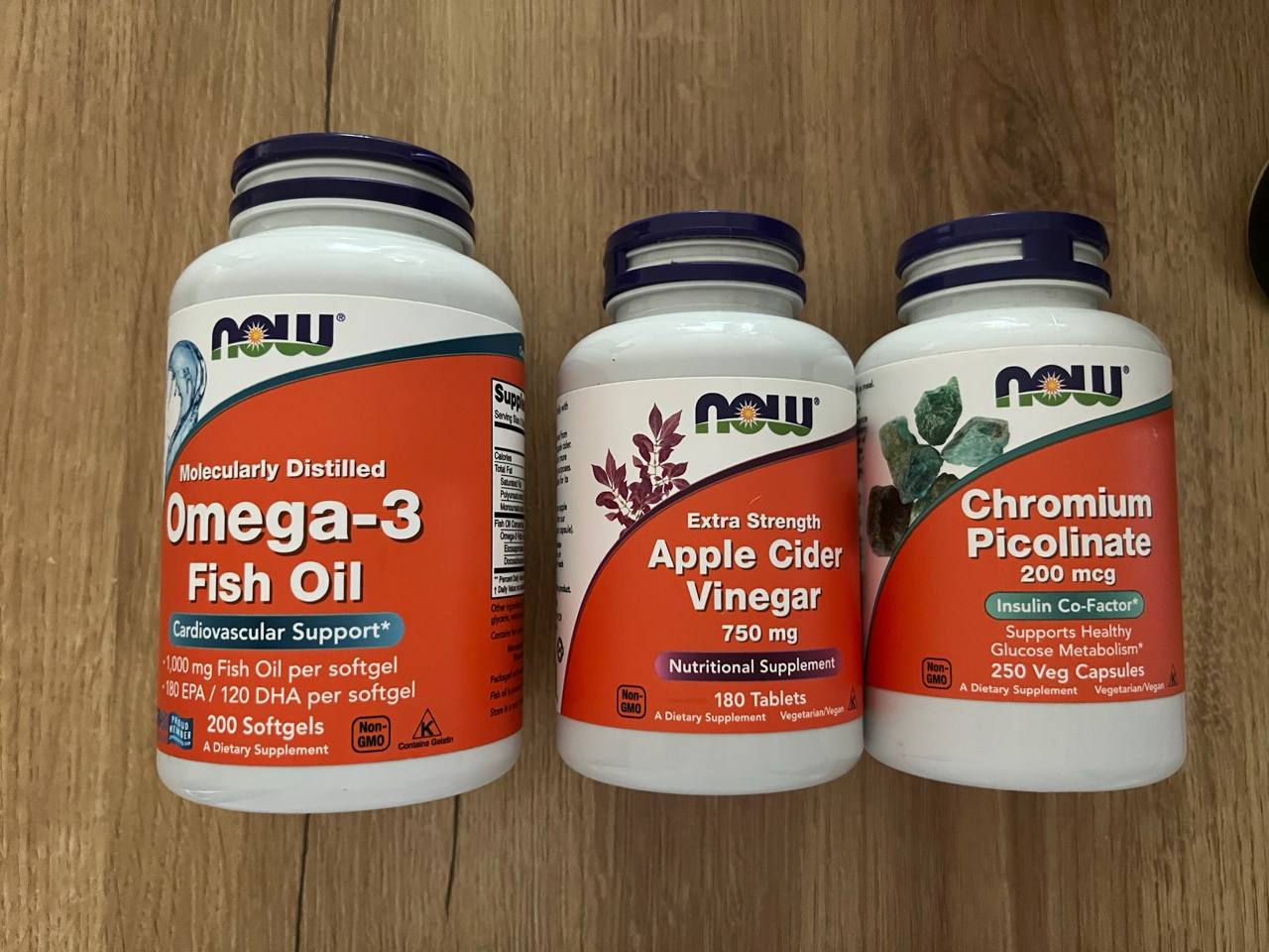 Omega 95% + Chromium 90% + Apple Cider Vinegar 10% (набор)