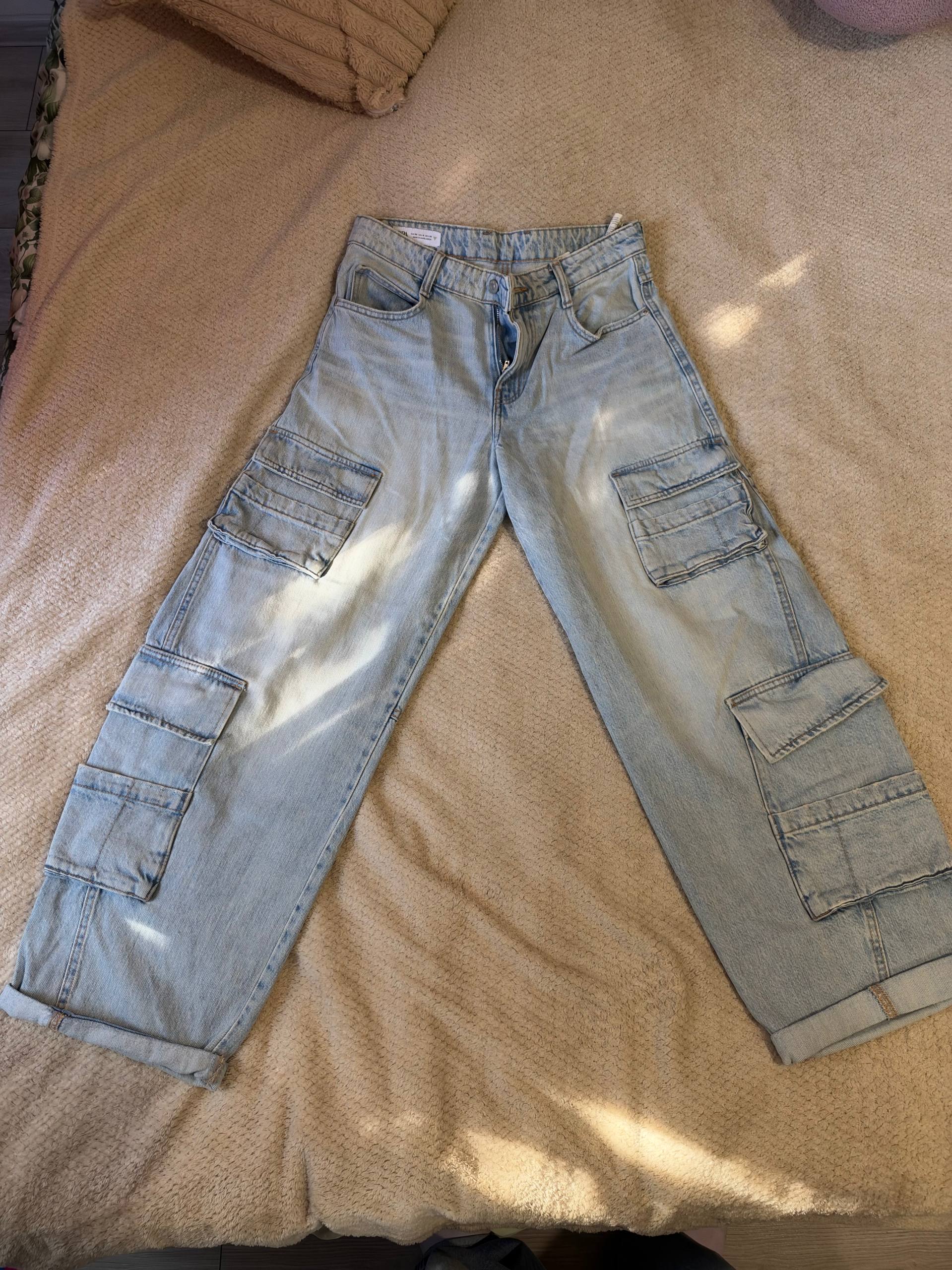 Джинсы Zara женские оверсайз широкие