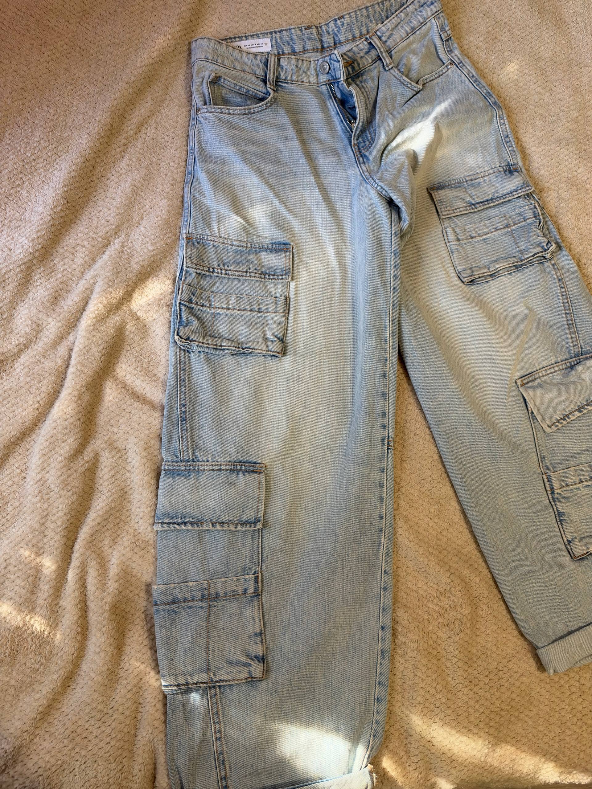 Джинсы Zara женские оверсайз широкие