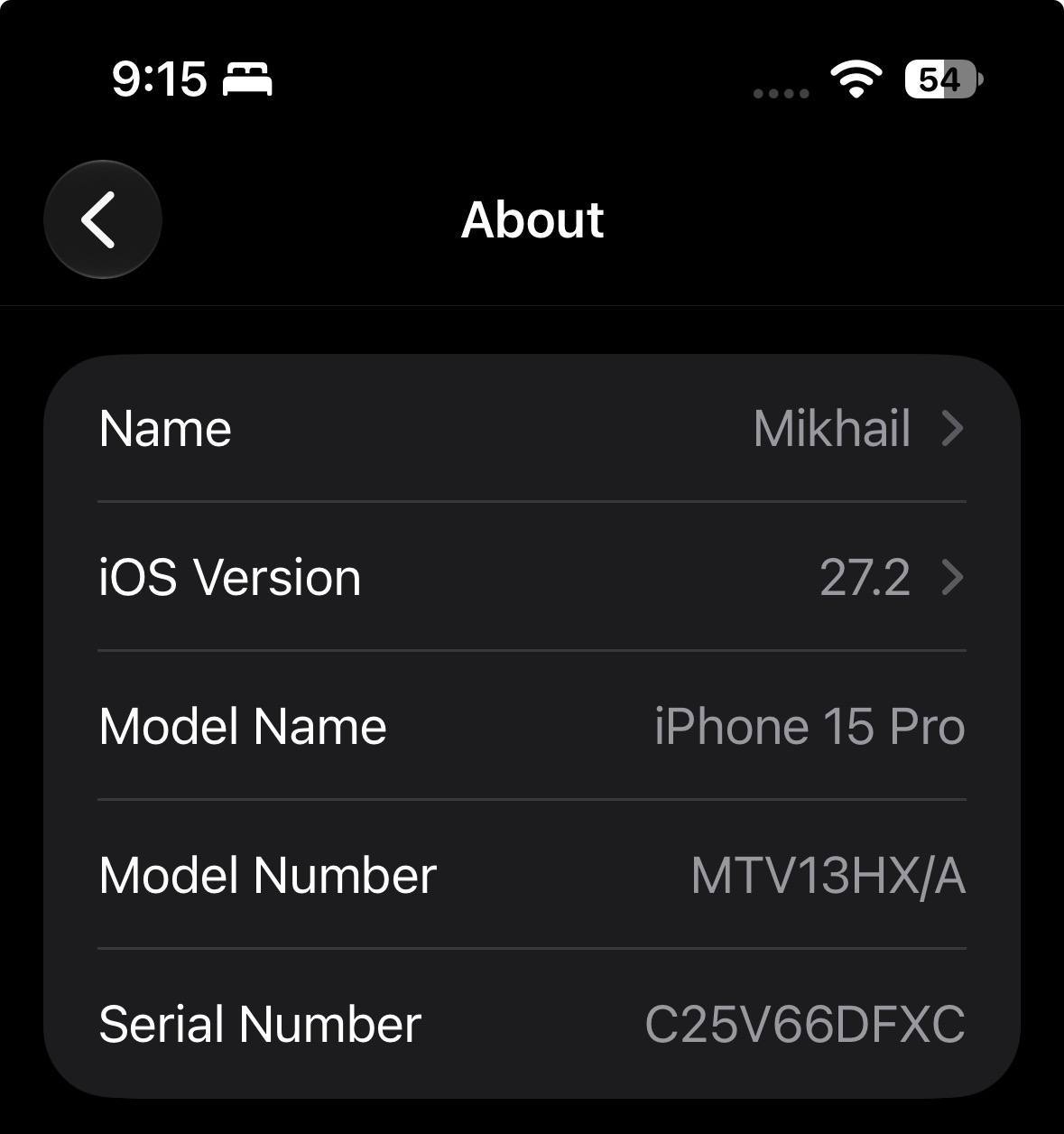 iPhone 15 Pro 256GB Black Titanium