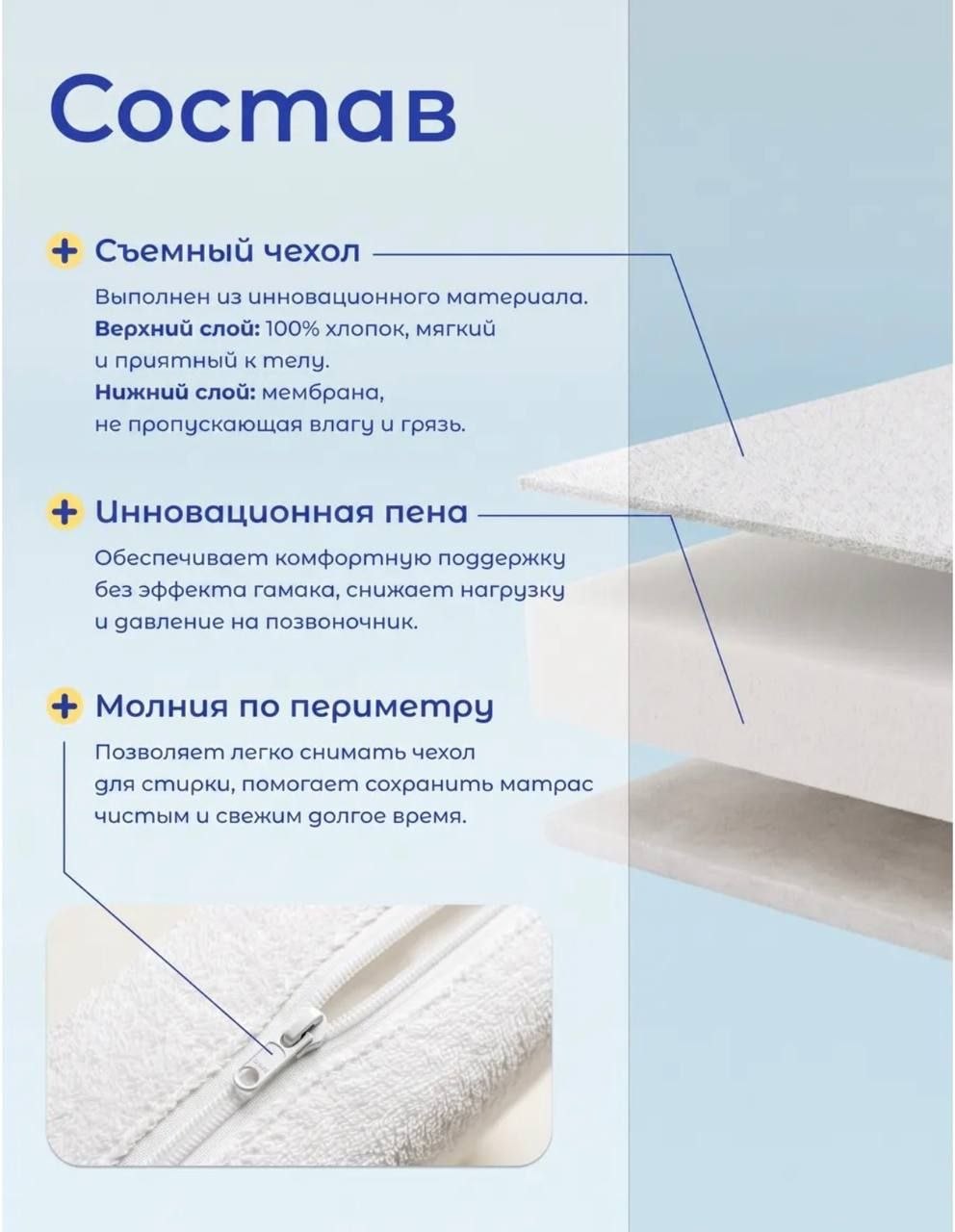 Матрас для детской кроватки 120x60