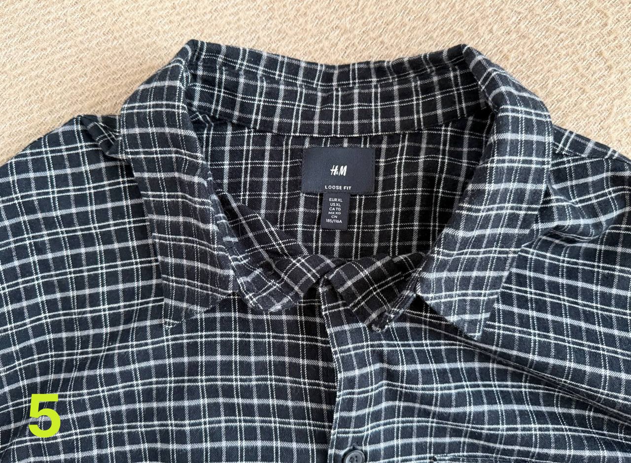 Рубашка H&M, размер EUR XL, Loose Fit