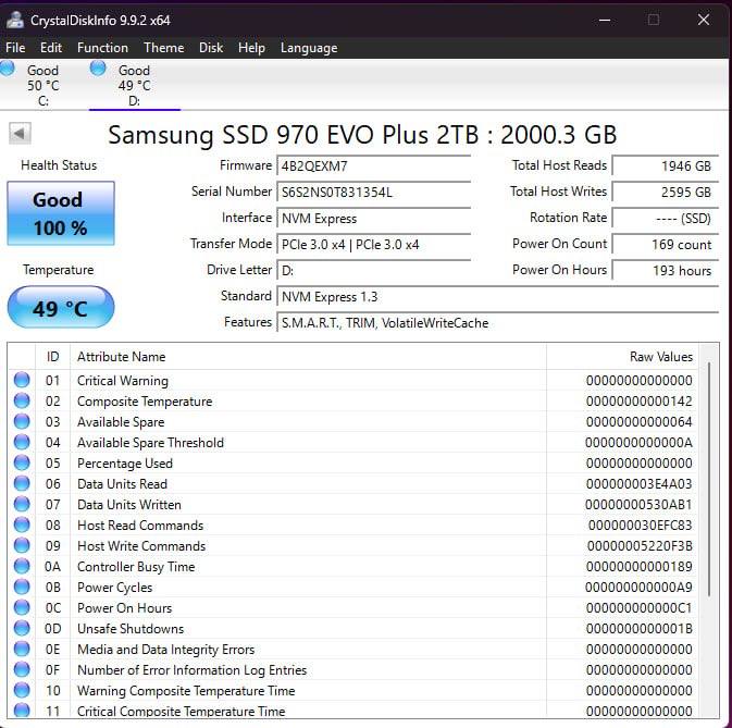 NVMe SSD Samsung 970 EVO Plus 2 ТБ