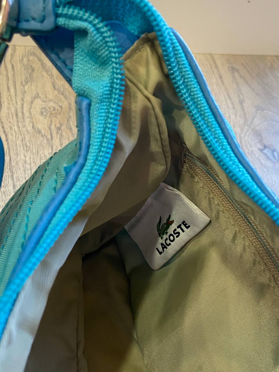 Сумка Lacoste маленькая голубая