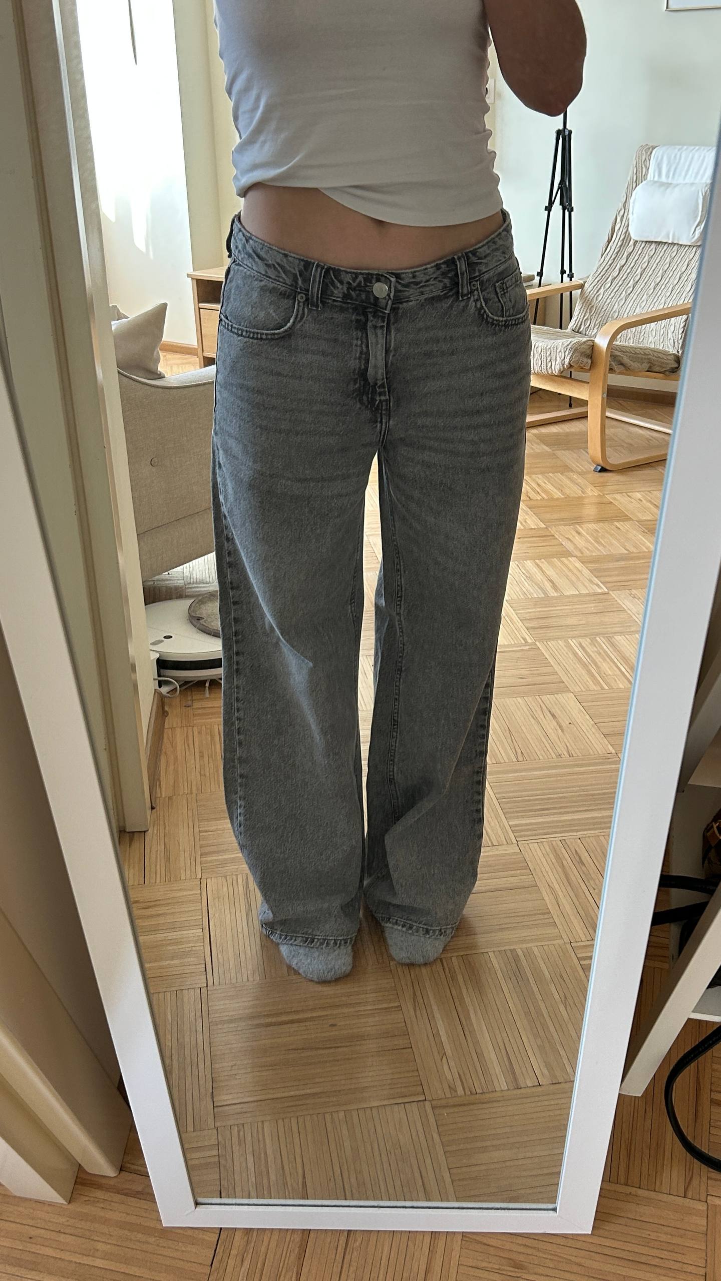Серые джинсы Pull&Bear, EUR 36