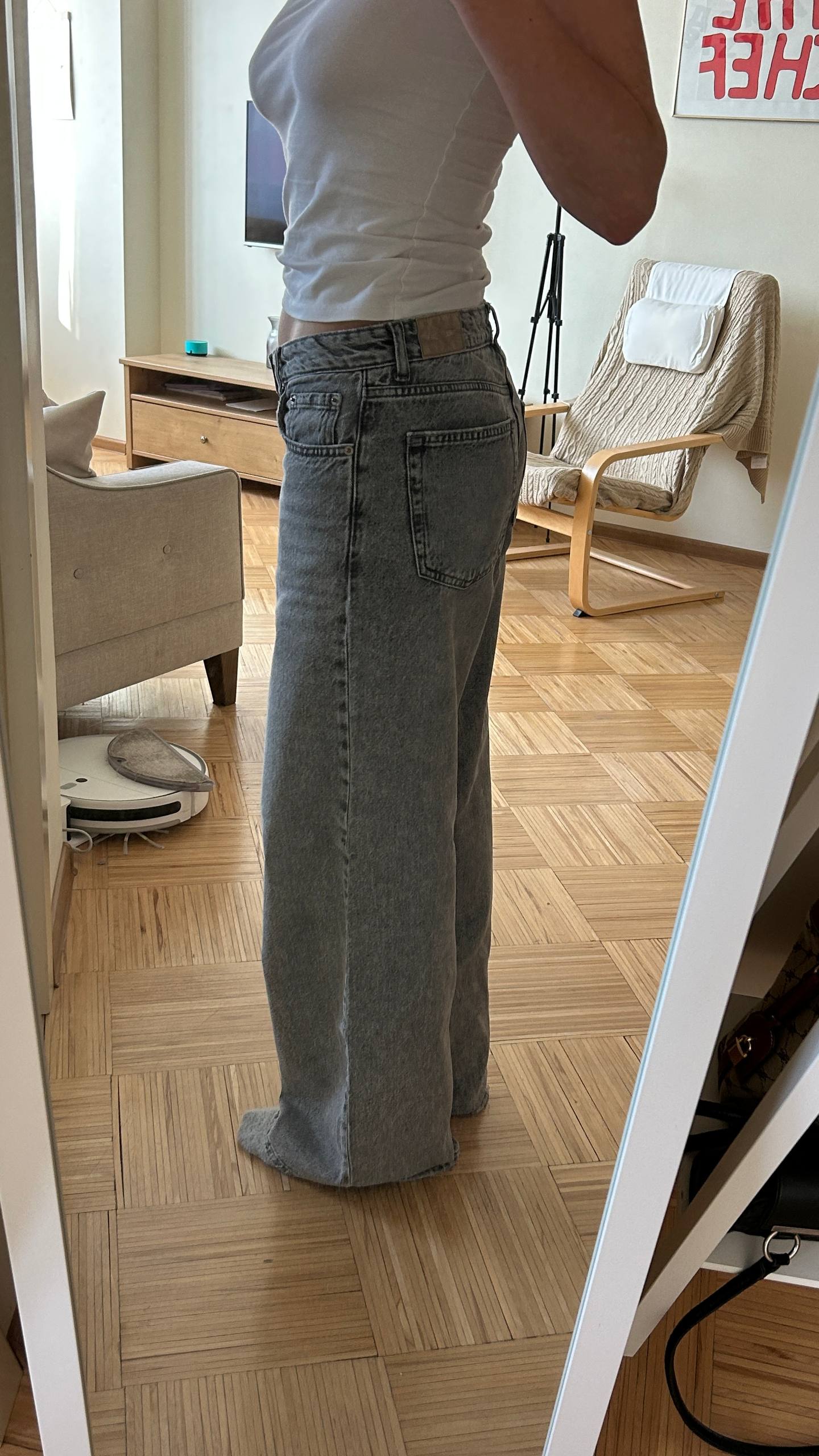 Серые джинсы Pull&Bear, EUR 36