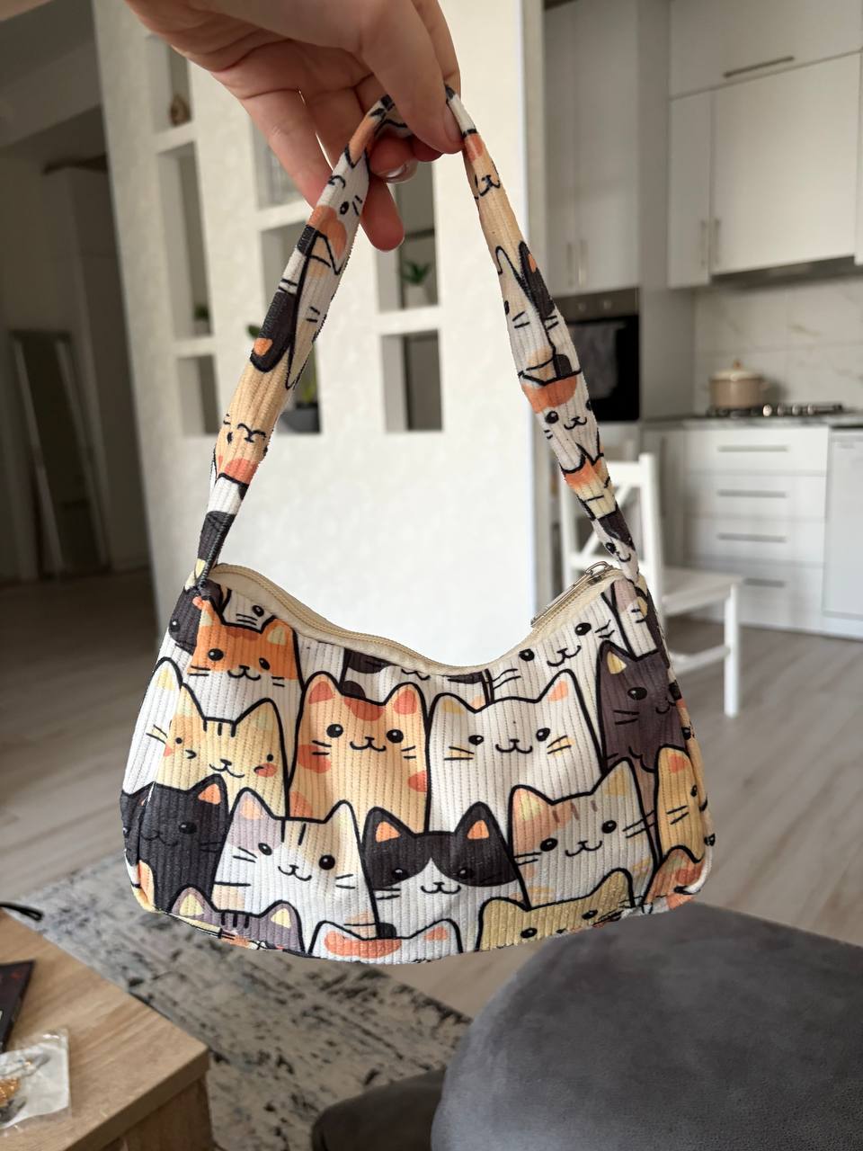 Рюкзак с принтом кошки
