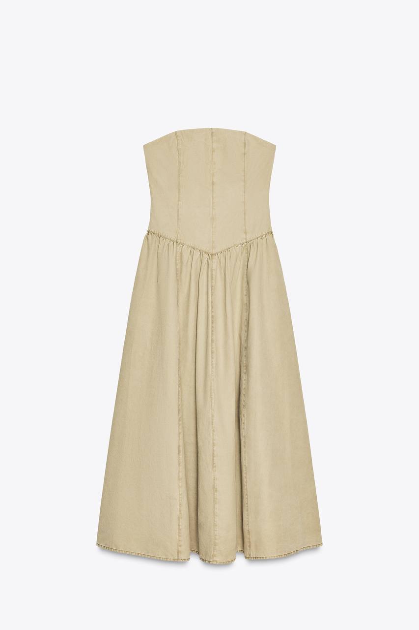 Платье с корсетным топом Zara, размер L