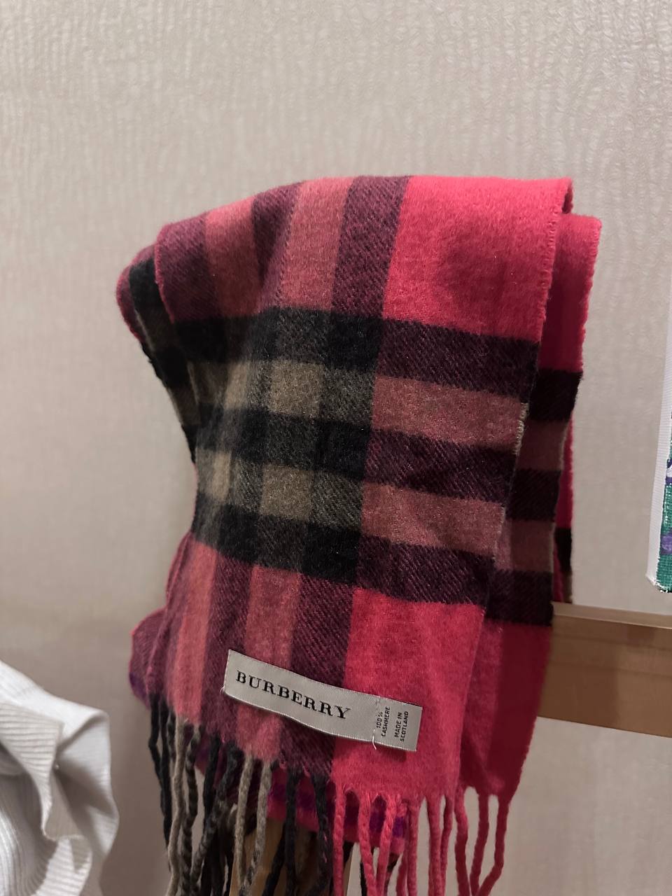 Шарф Burberry кашемировый оригинал