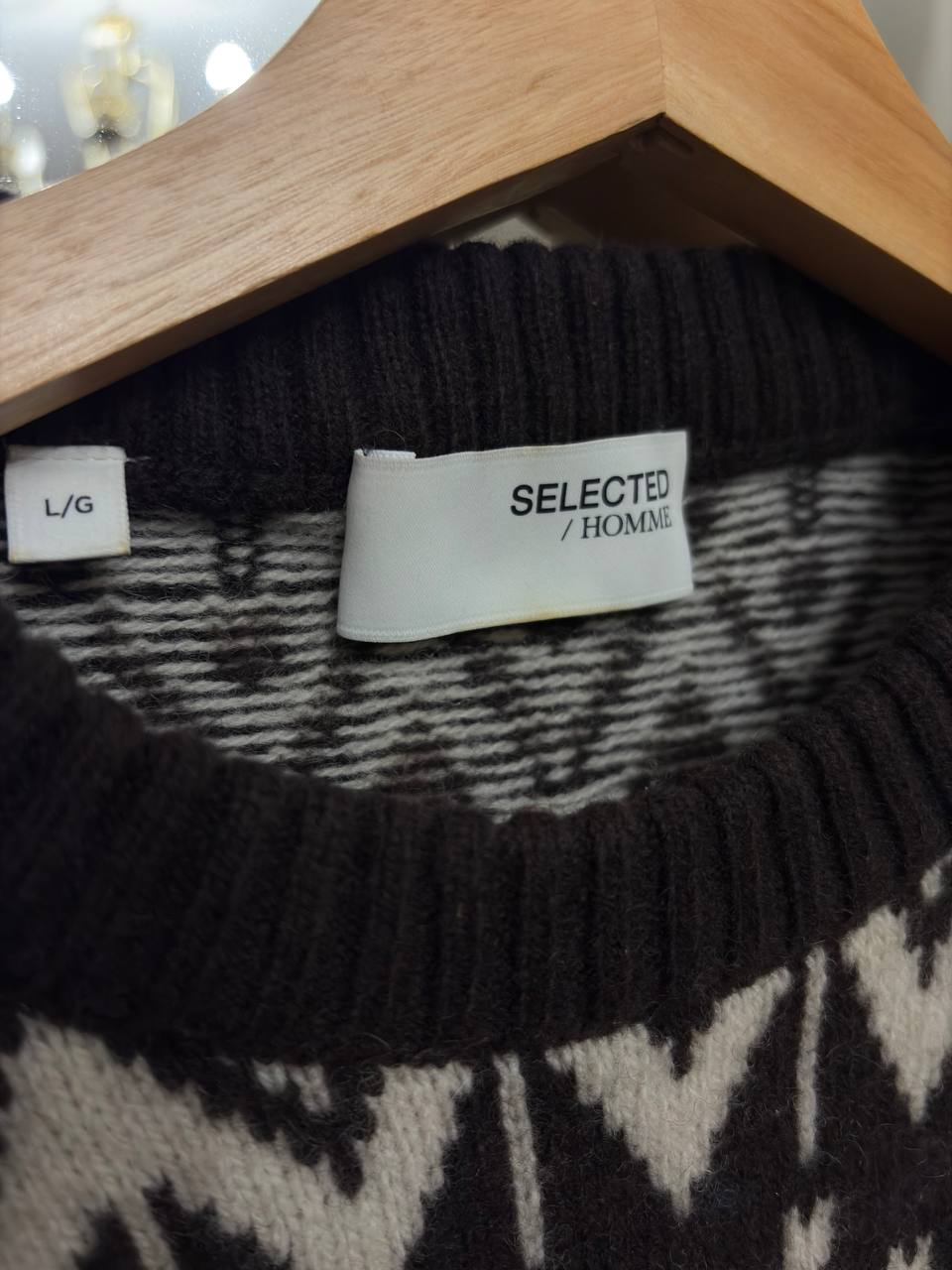 Свитер Selected Homme, 100% шерсть, размер L