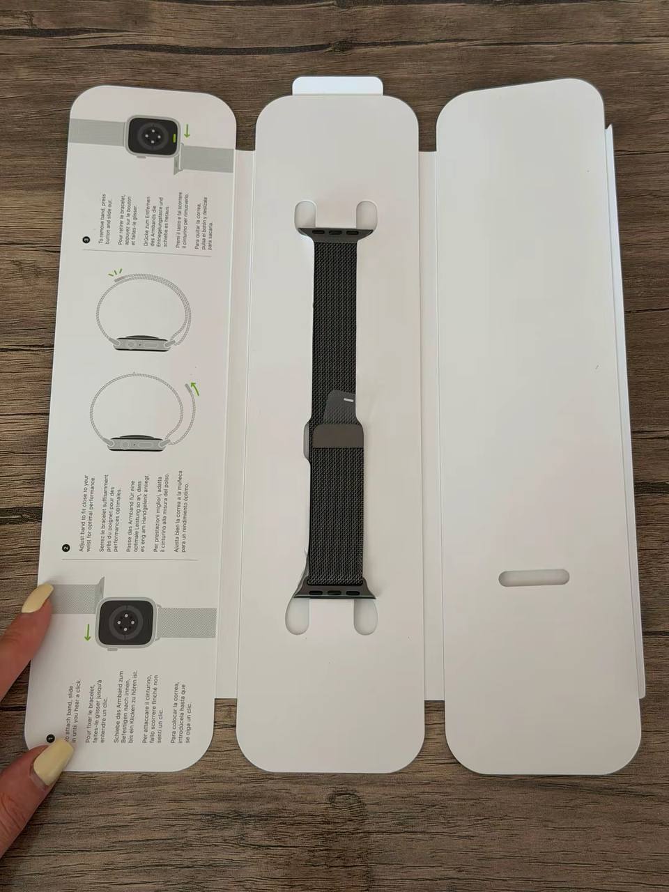 Apple Watch Band из нержавеющей стали, чёрный, 40-42 мм